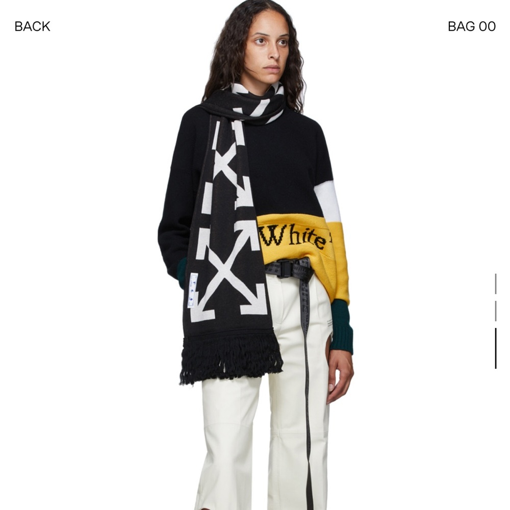 Reservable Off White scarf. From SSENSE.com